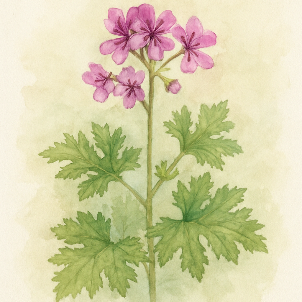 Scented Pelargonium (Geranium) ‘Mabel Grey’