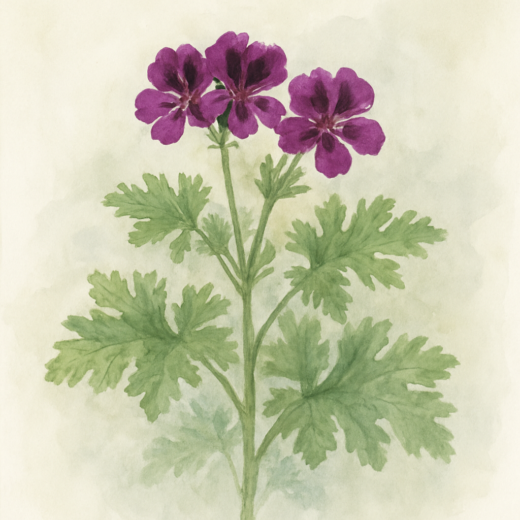 Scented Pelargonium (Geranium) ‘Purple Unique’