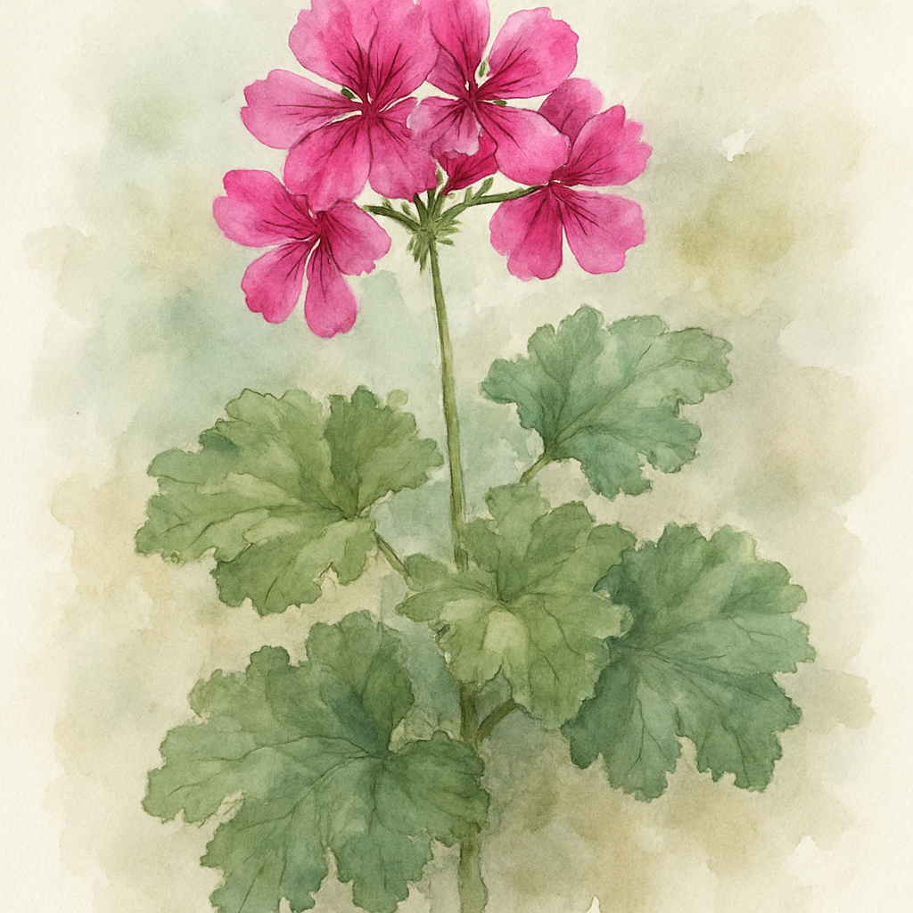 Scented Pelargonium (Geranium) ‘Rose of Bengal’
