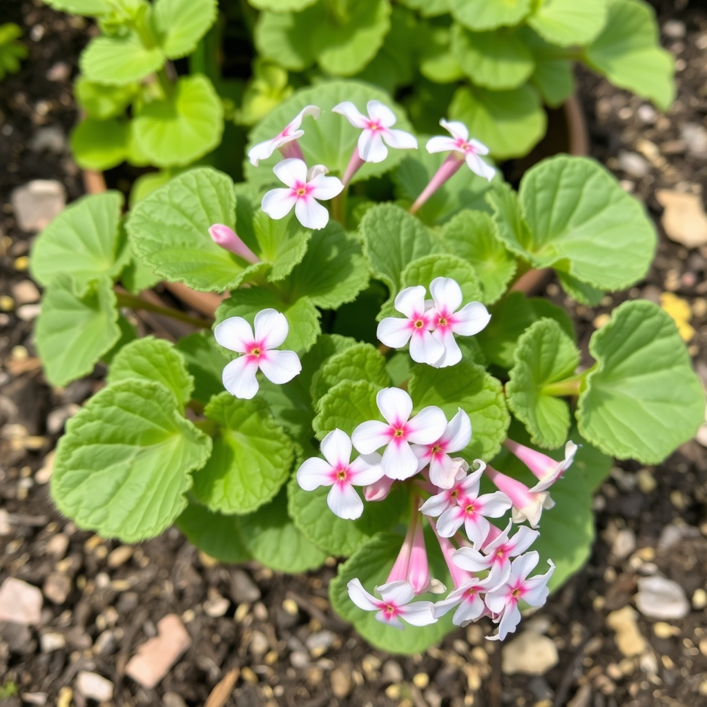 Pelargonium scented geranium 'angels perfume'
