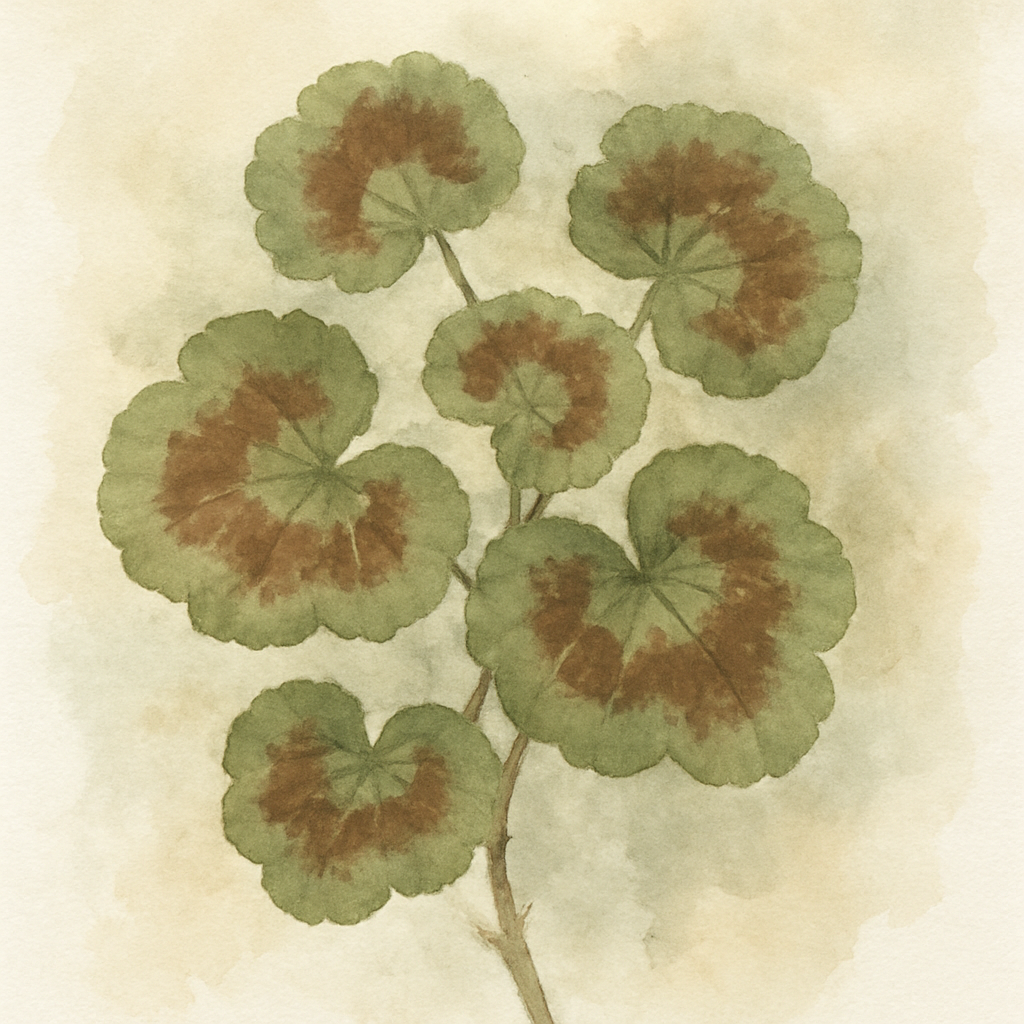 Pelargonium scented geranium 'cola bottles'