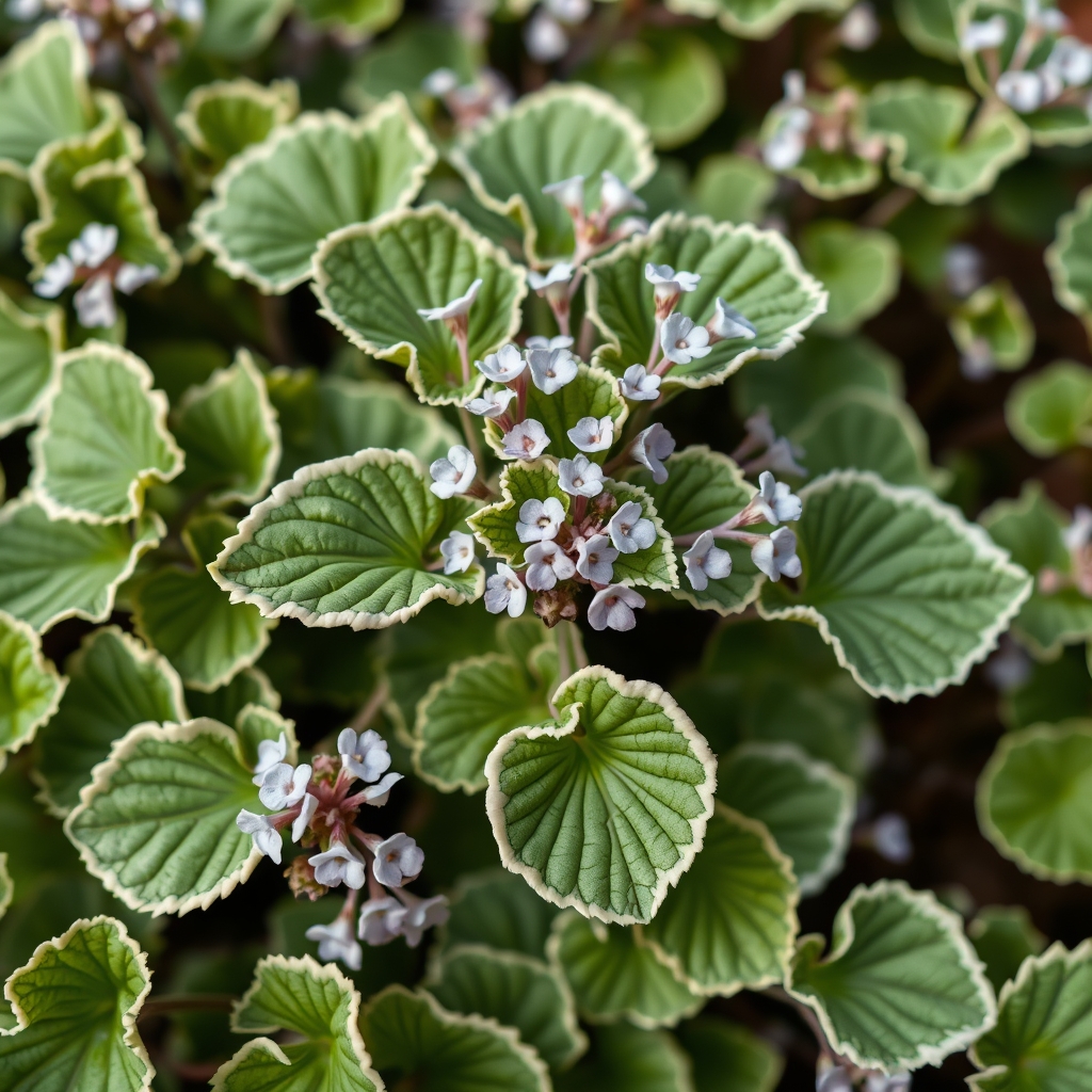 Scented Pelargonium (Geranium) Crispum Variegatum