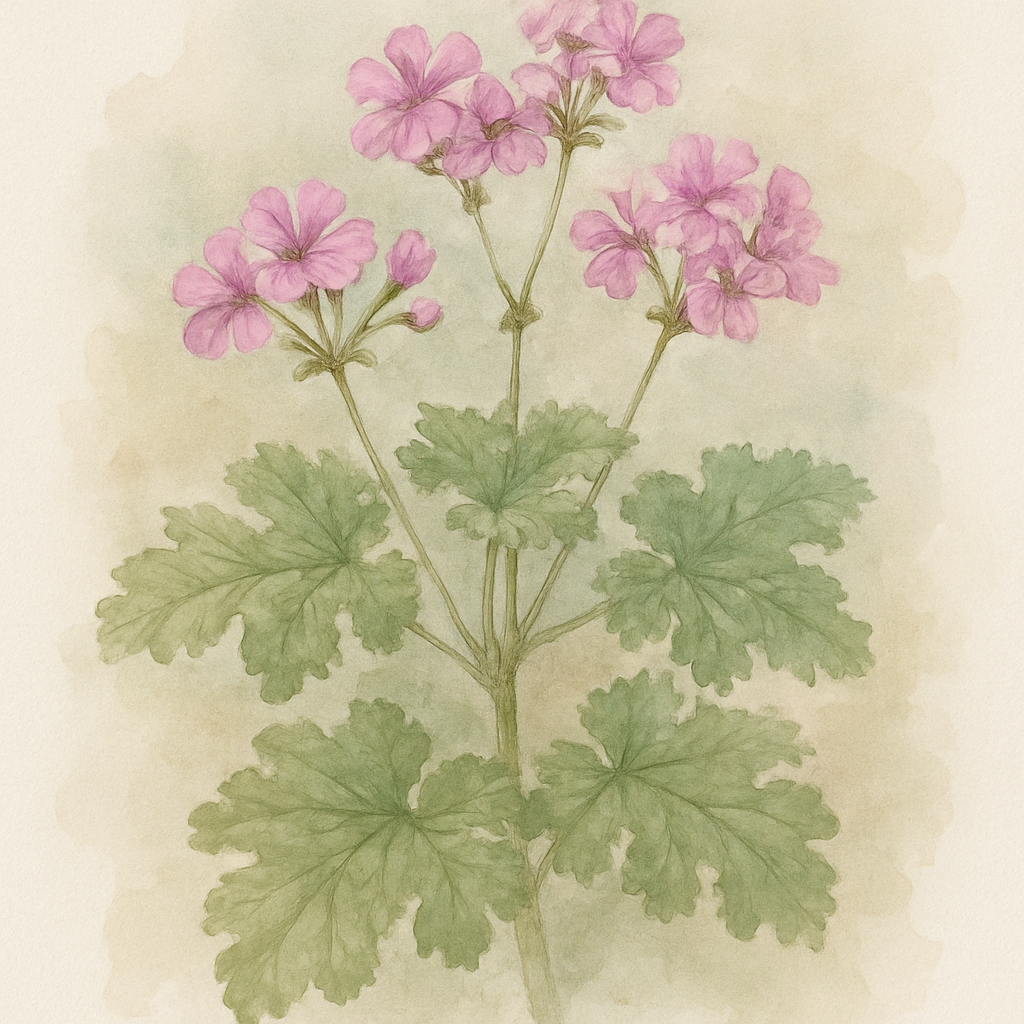 Pelargonium scented geranium 'lemon fancy'
