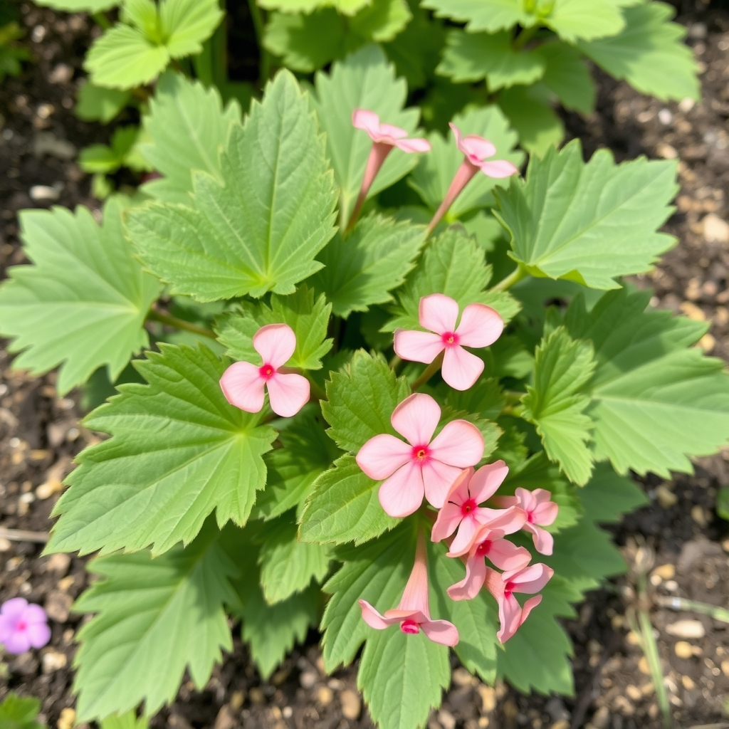 Pelargonium scented geranium 'orange fizz'