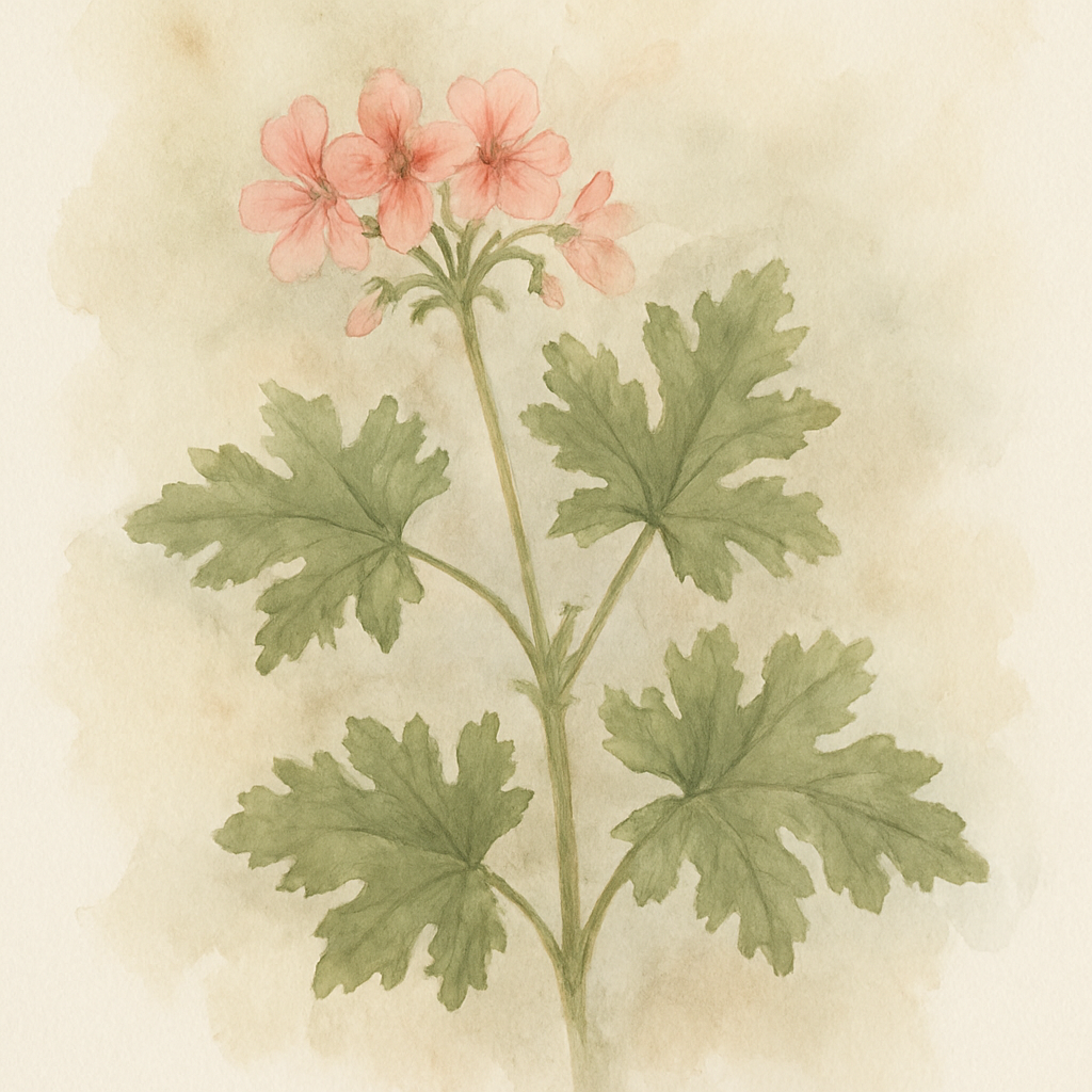 Pelargonium scented geranium 'orange fizz'