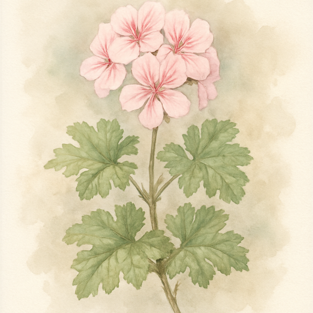 Pelargonium - scented geranium 'sweet mimosa'