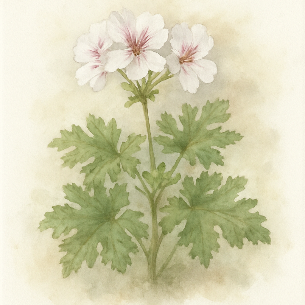 Pelargonium 'White Unique'