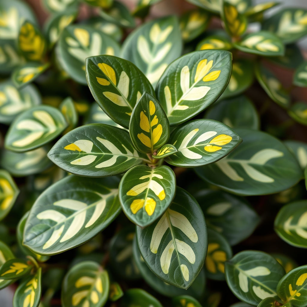 Peperomia obtusifolia Variegata
