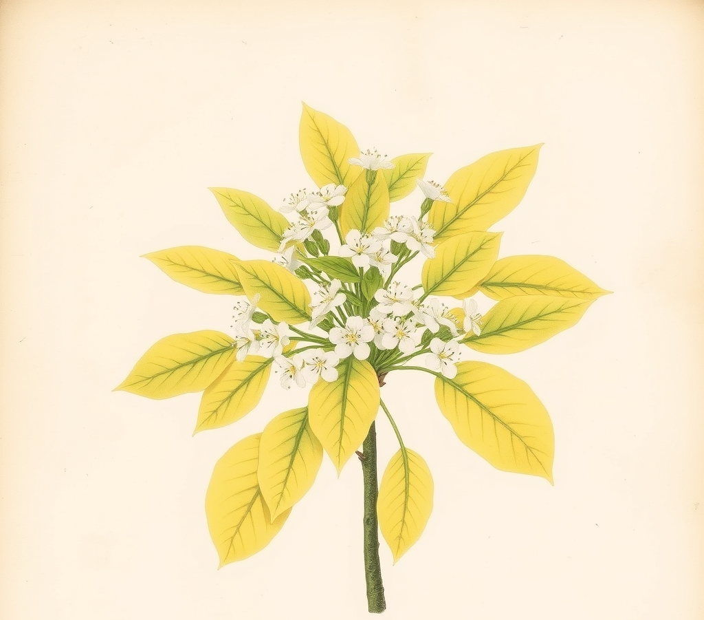 Philadelphus coronarius Aureus Golden Mock Orange