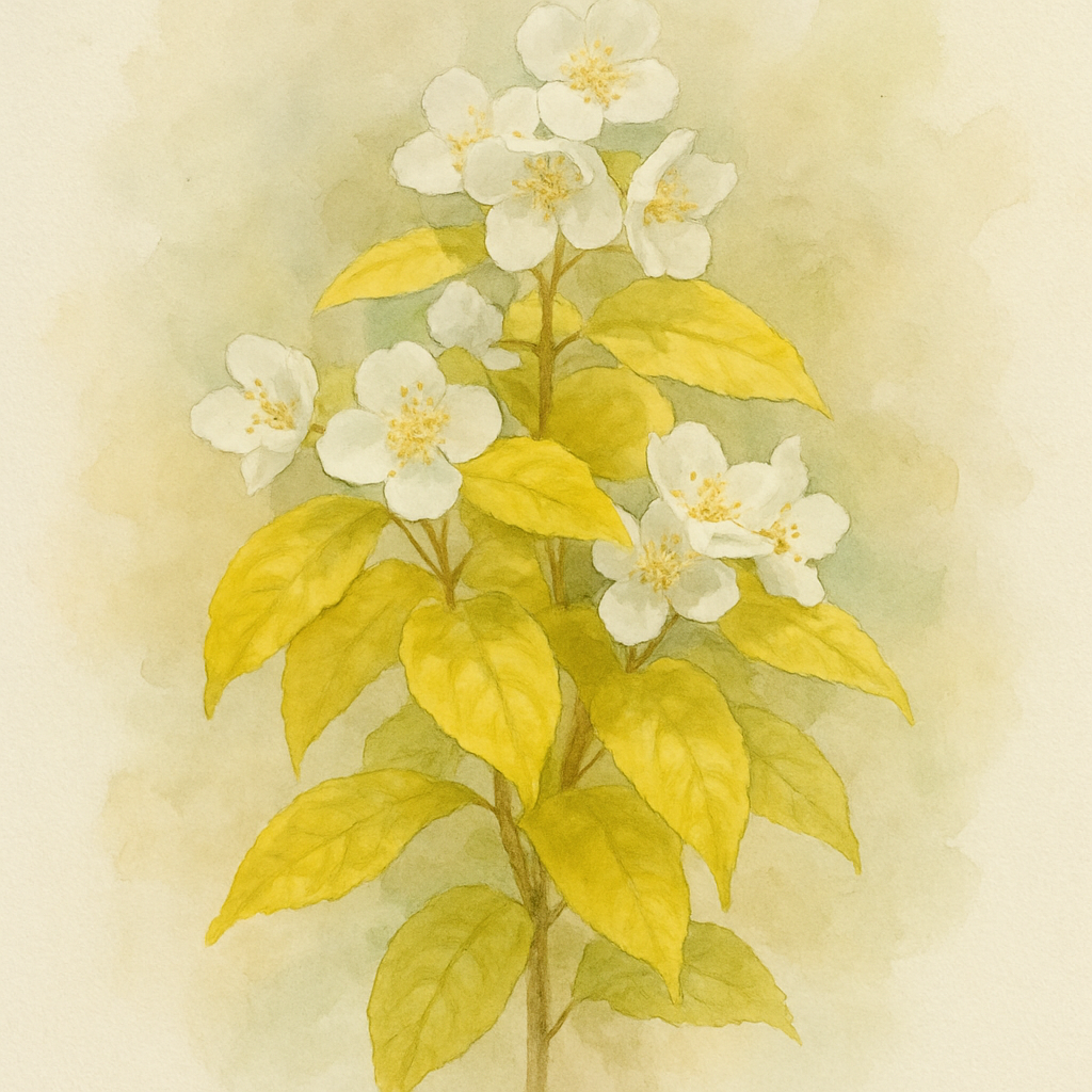 Philadelphus coronarius Aureus