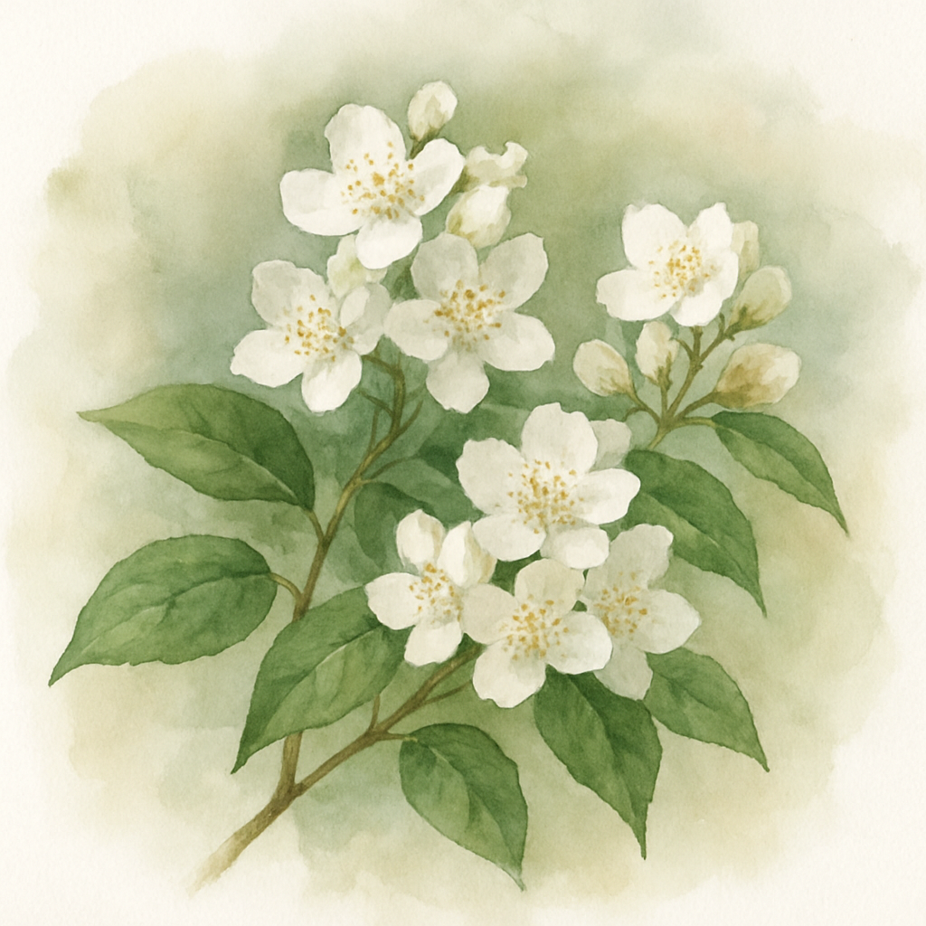 Philadelphus 'Petite Perfume White'