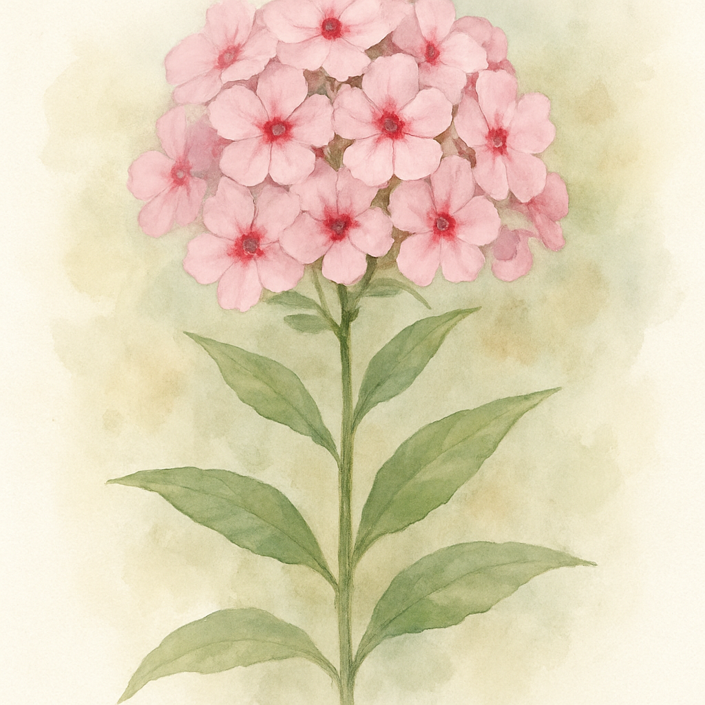 Phlox paniculata 'Bright Eyes'