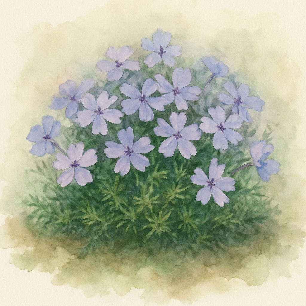 Phlox subulata 'Emerald Cushion Blue'