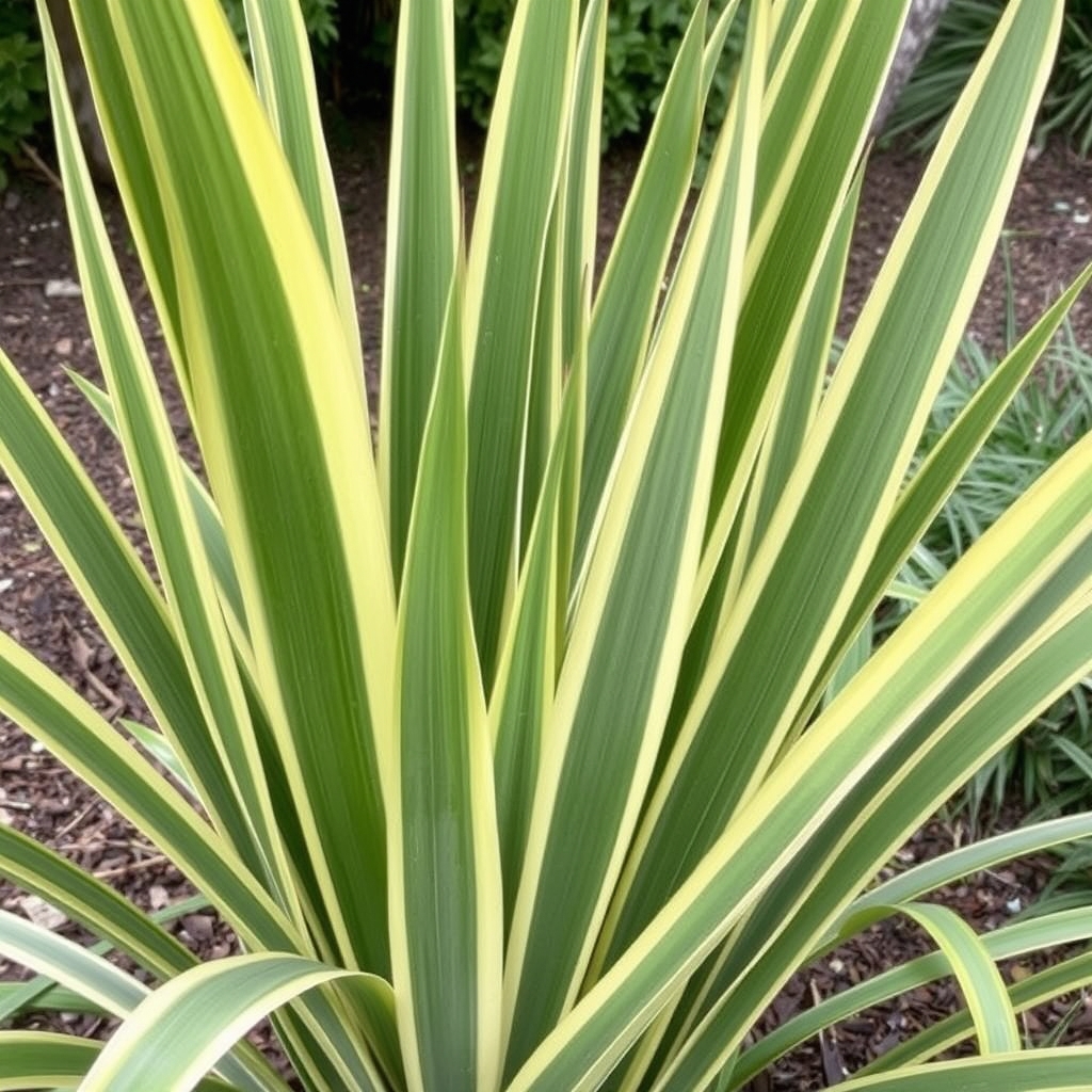 Phormium tenax ‘Variegatum’