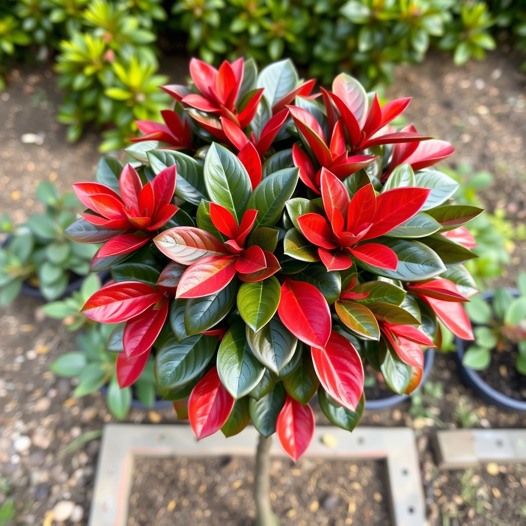 Photinia Red Robin Fresh Pleached Potted Pleached Trees Wide x High