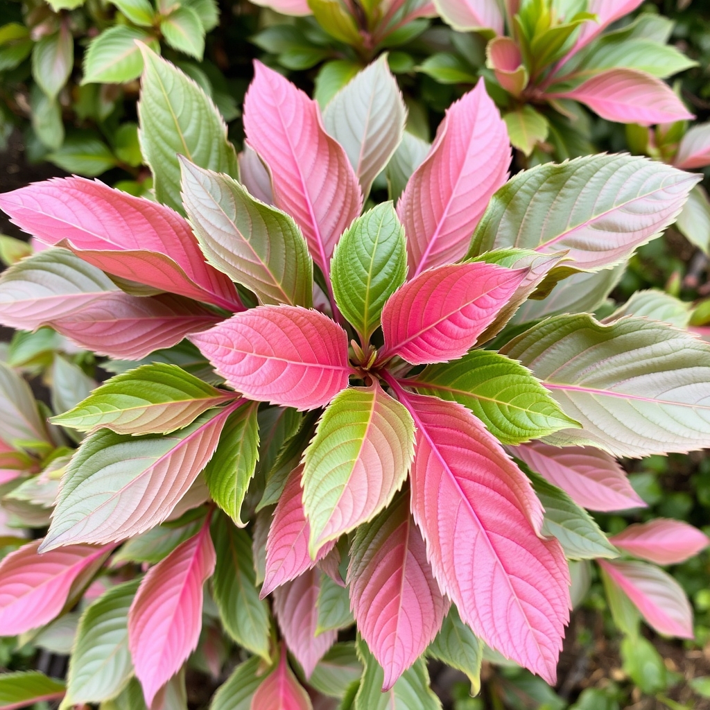 Photinia serratifolia ‘Pink Crispy’