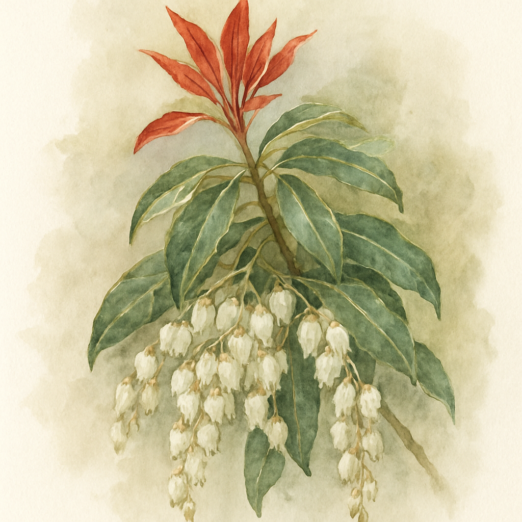 Pieris 'Flaming Silver'