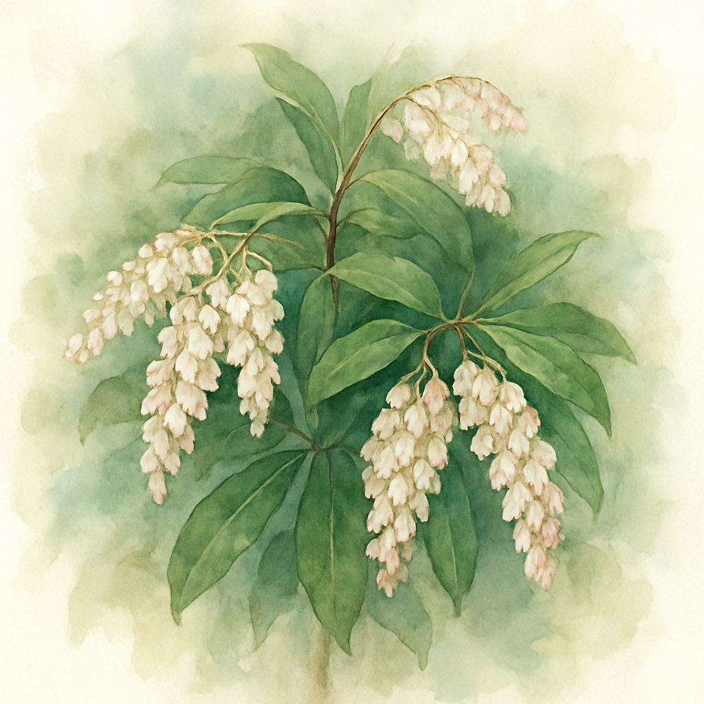 Trio of Large Pieris Japonica