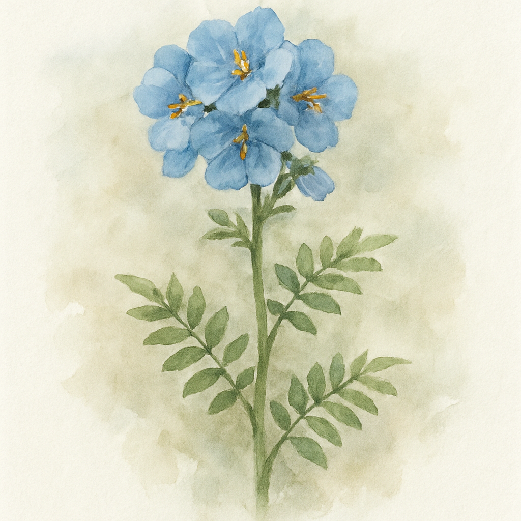 Polemonium caeruleum ‘Bambino Blue’