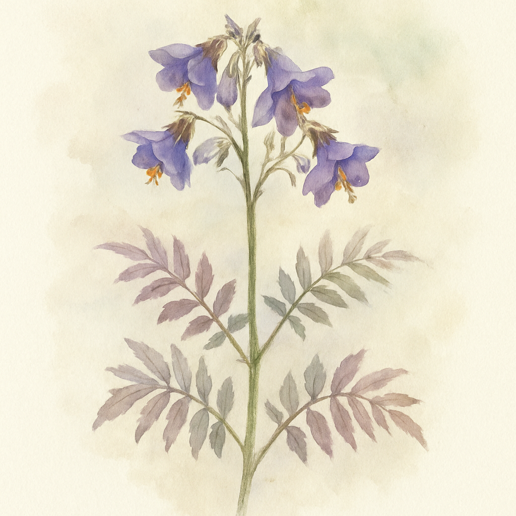 Polemonium caeruleum 'Bressingham Purple'