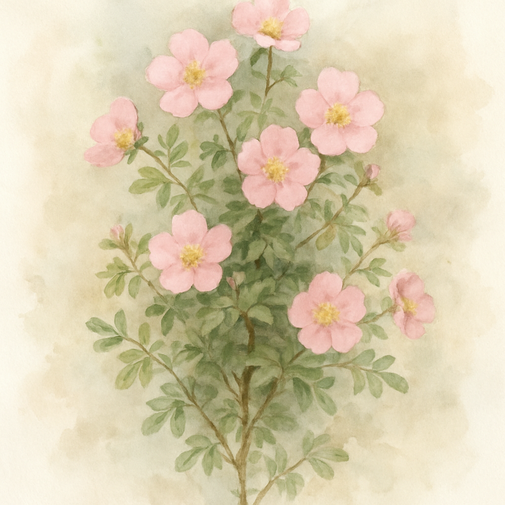 Potentilla fruticosa Pink Beauty