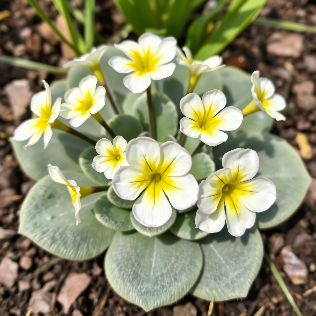 Primula auricula ‘Angel Islington’