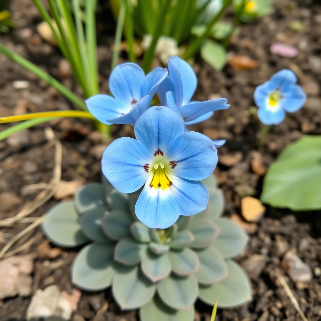Primula auricula ‘Eden Blue star’