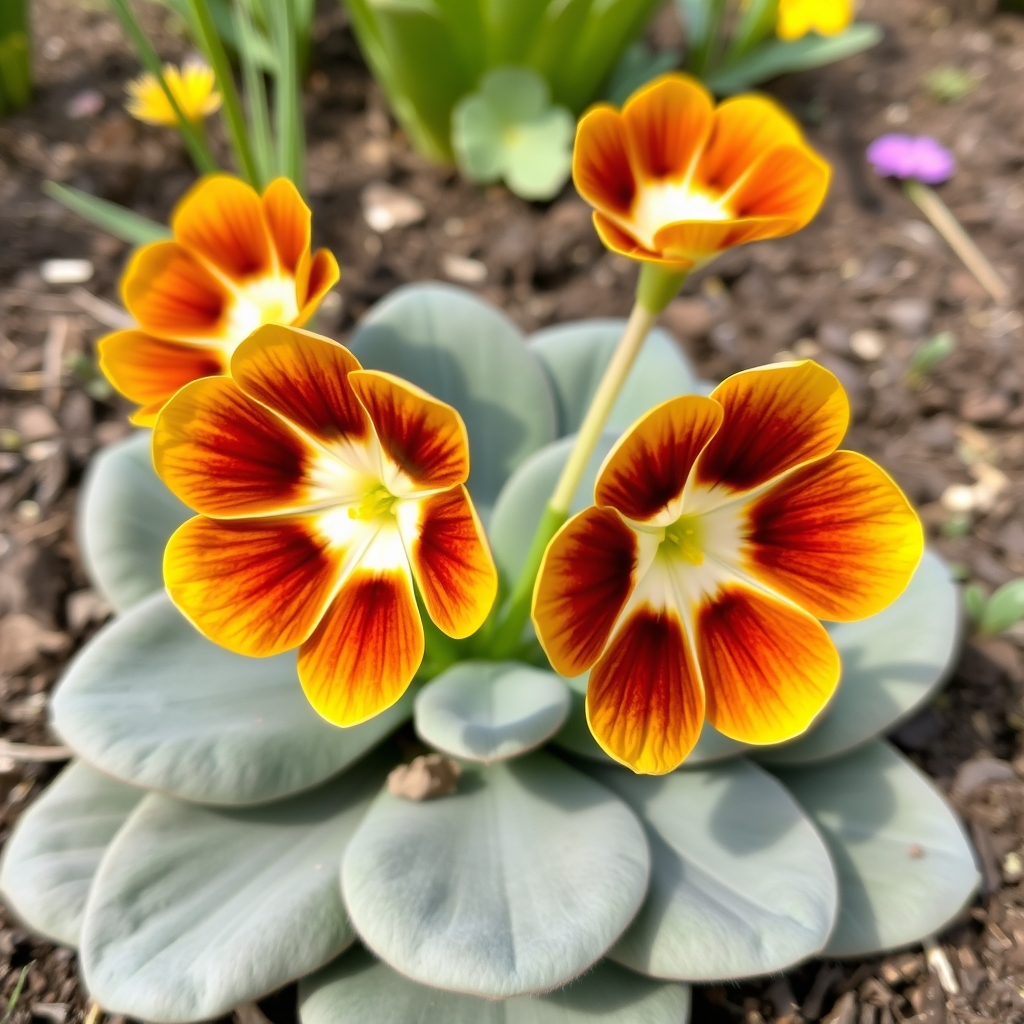 Primula auricula ‘Forest Burnt Gold’
