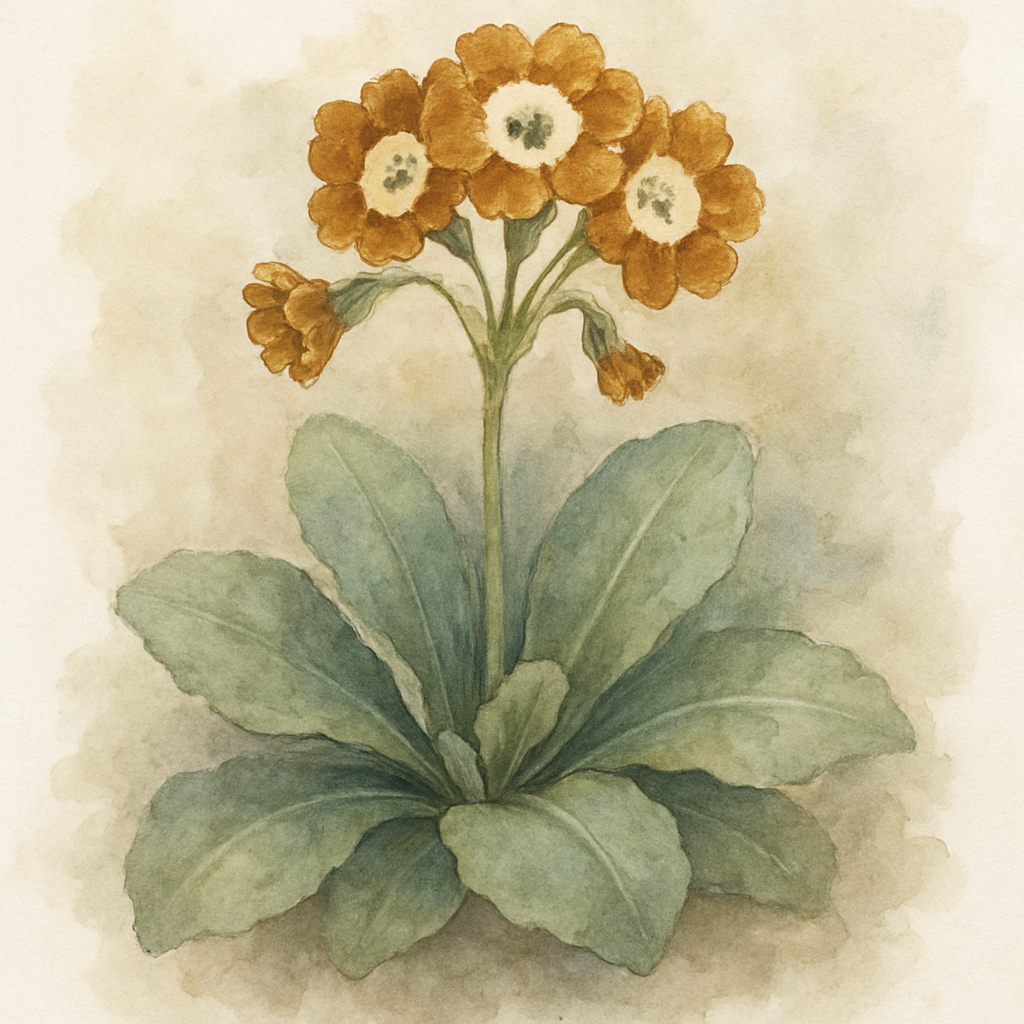Primula auricula ‘Forest Burnt Gold’
