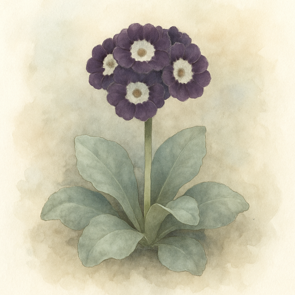 Primula auricula ‘Impeccable’
