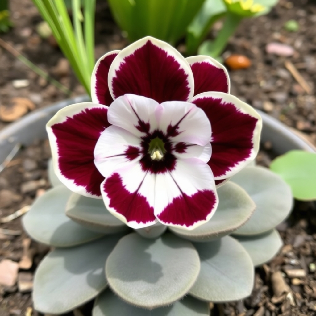 Primula auricula ‘Julie Nuttall’