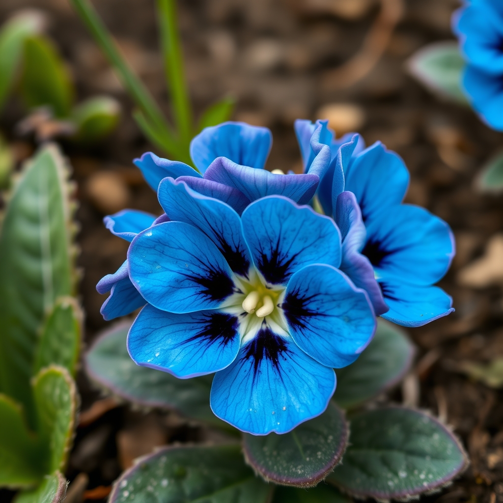 Primula auricula ‘Kingfisher’
