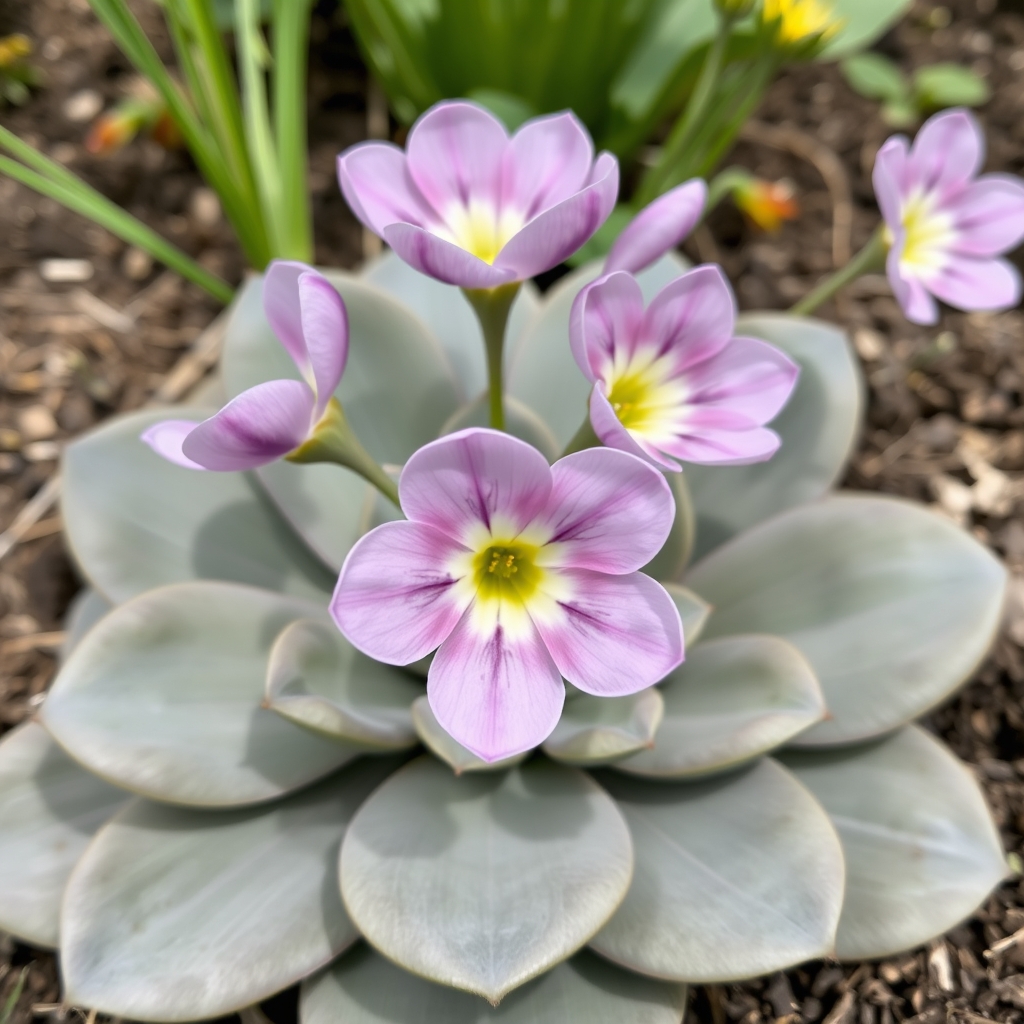 Primula auricula ‘Kitterford Cross’