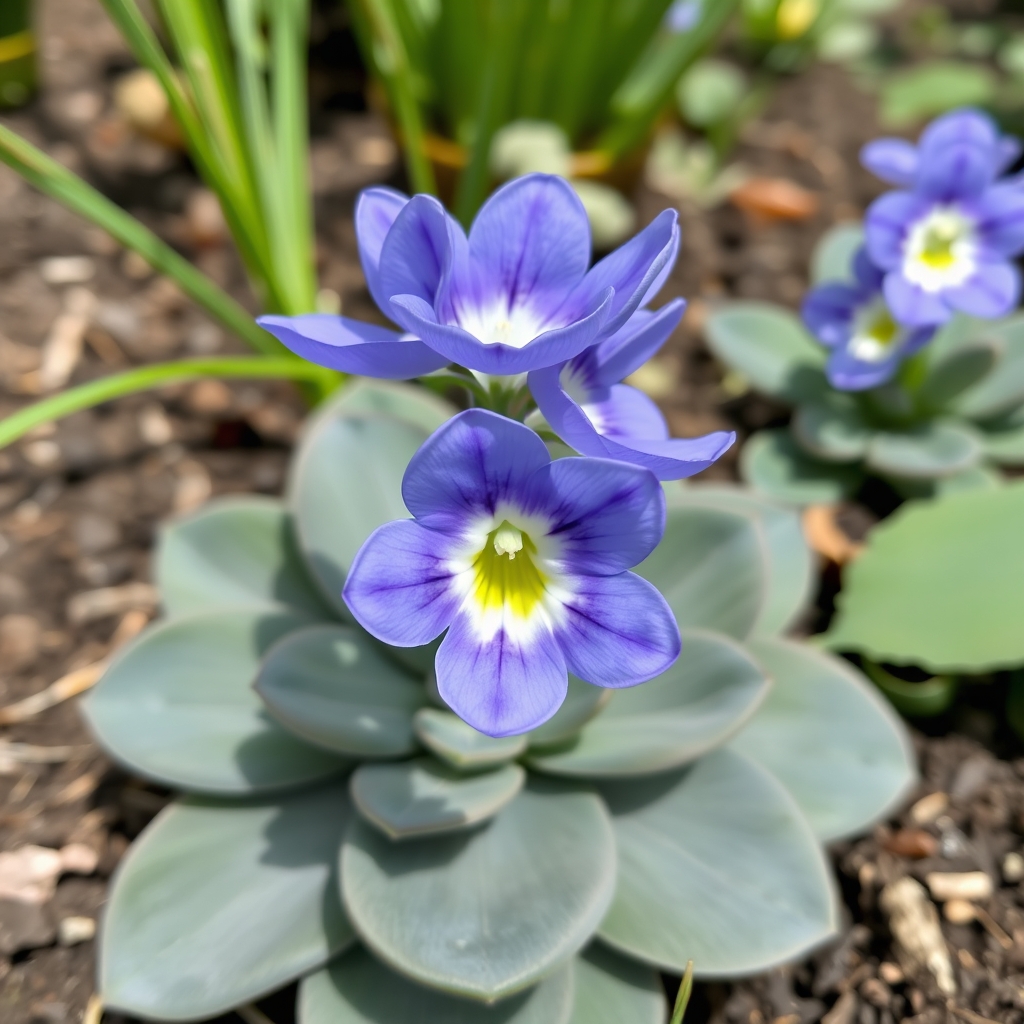 Primula auricula ‘Miss Bluey’