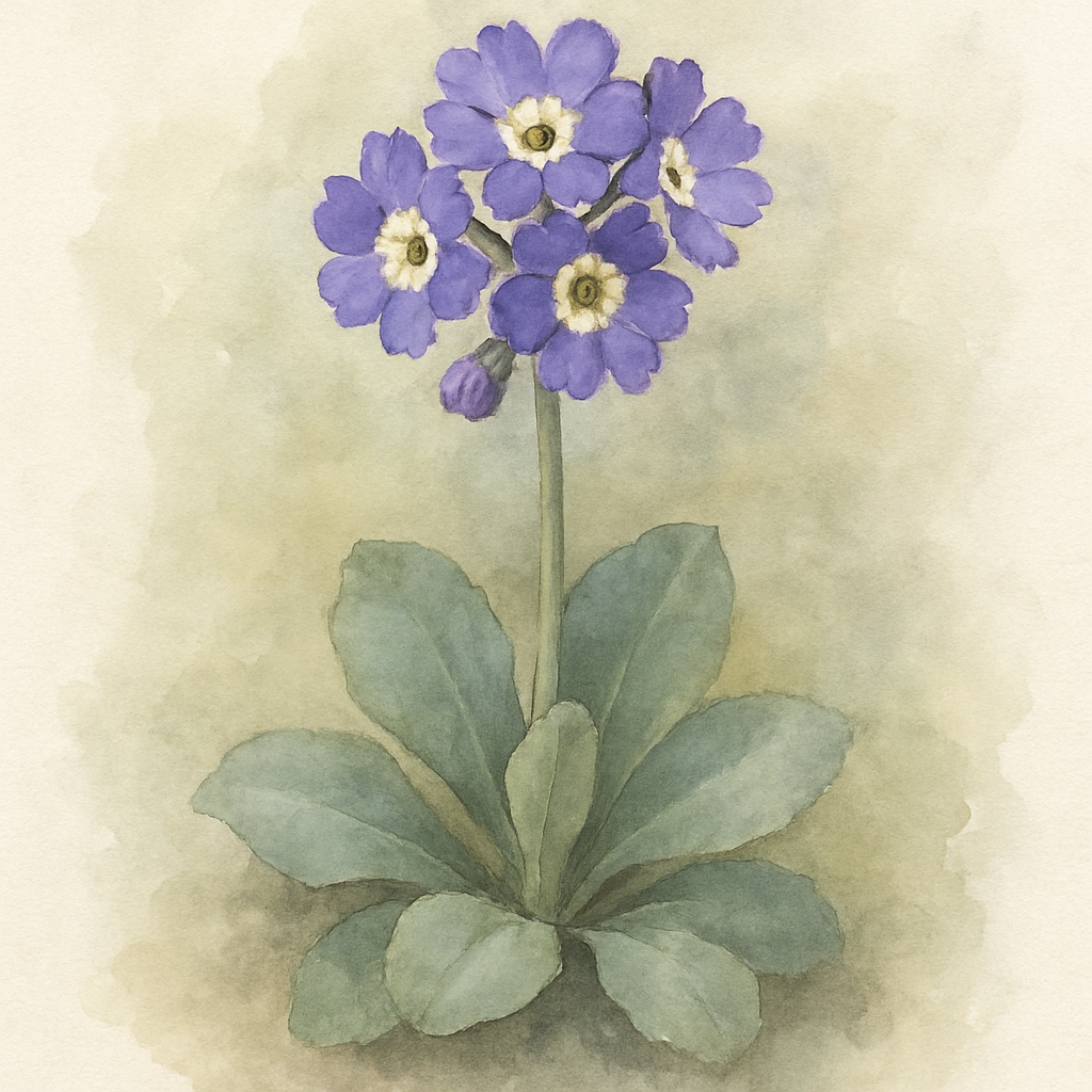 Primula auricula ‘Miss Bluey’