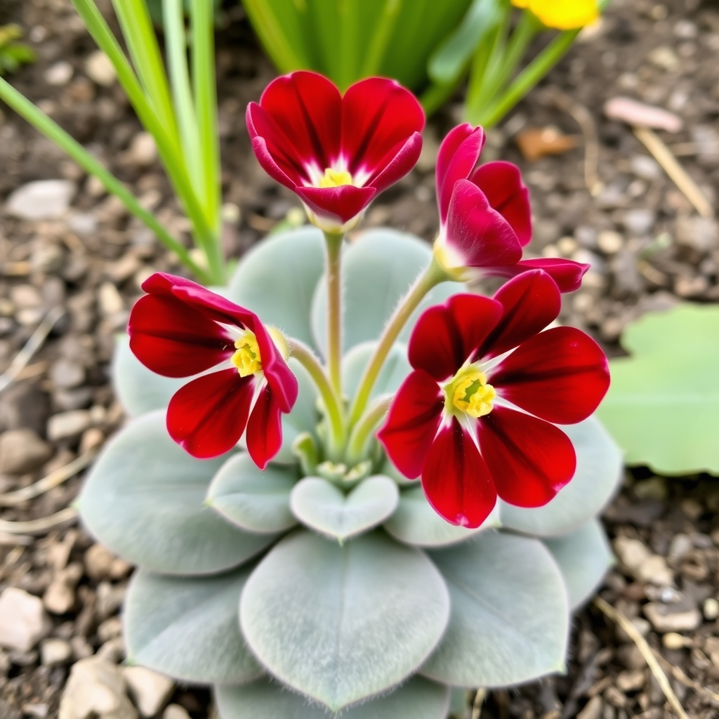 Primula auricula ‘New York Ruby’