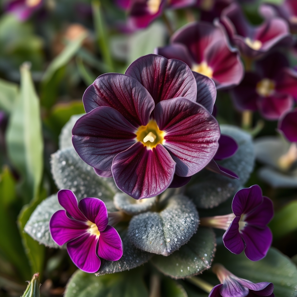 Primula auricula ‘Old Smokey’