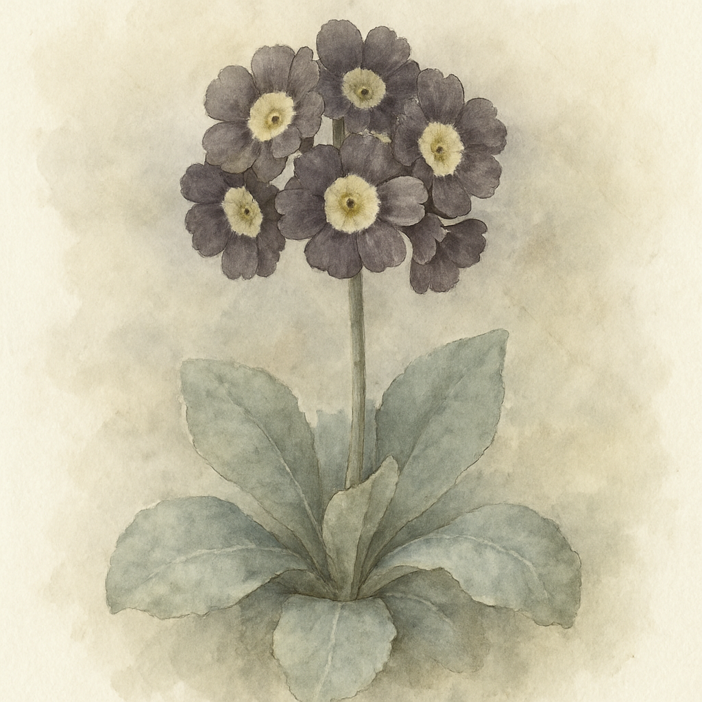 Primula auricula ‘Old Smokey’