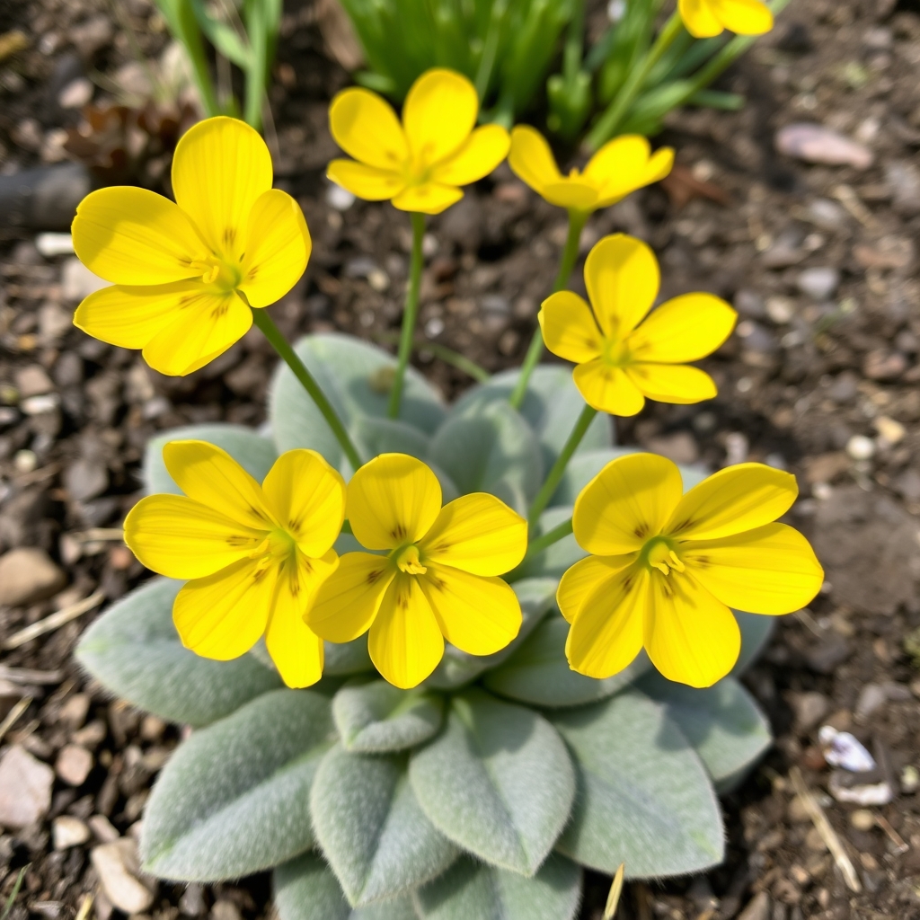 Primula auricula ‘Sunflower’