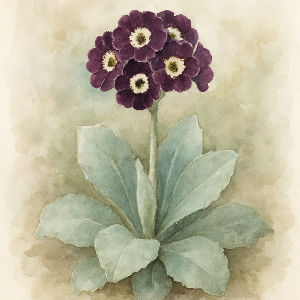 Primula auricula ‘The Bishop’