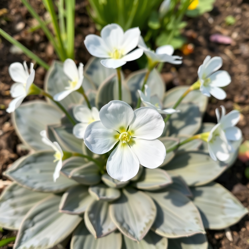 Primula auricula ‘White Payne’