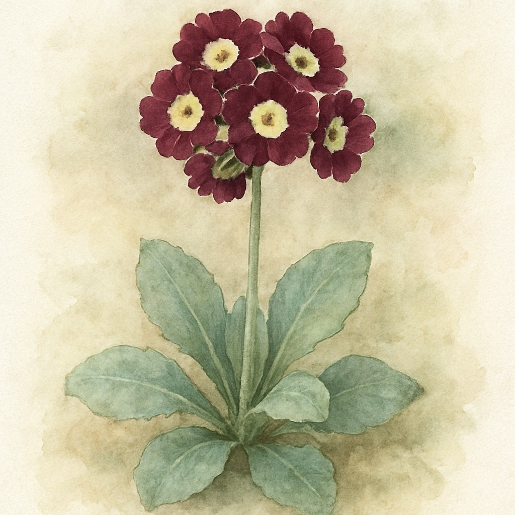 Primula auricula 'Andrew Hunter'