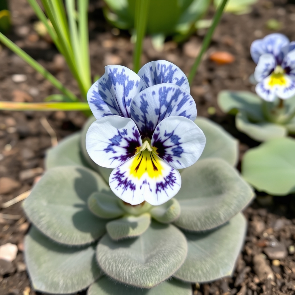 Primula auricula Blue Marble