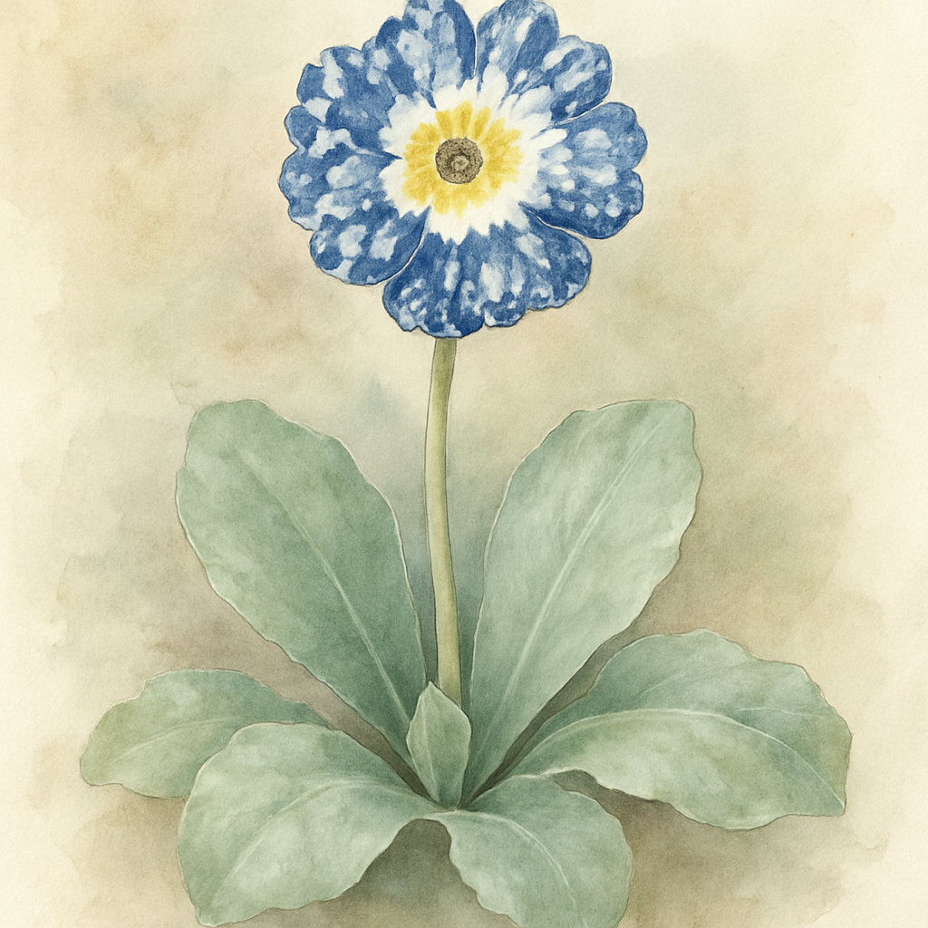Primula auricula Blue Marble