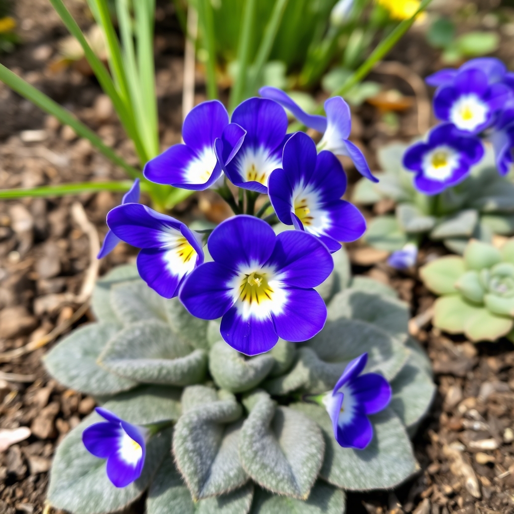 PRIMULA auricula Bowens Blue
