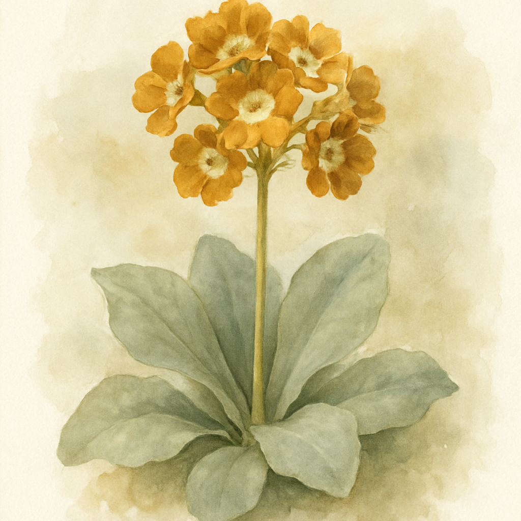 Primula auricula 'Brasso'