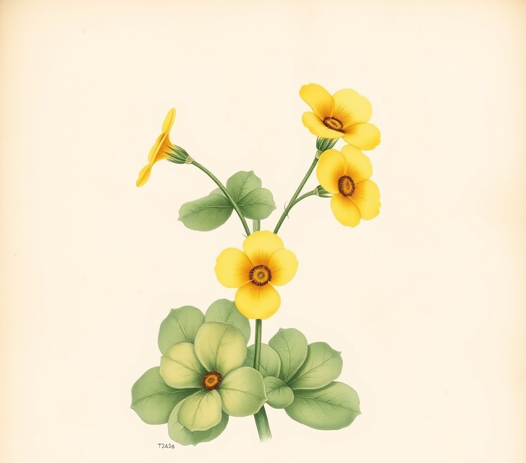 Primula auricula Paradise Yellow
