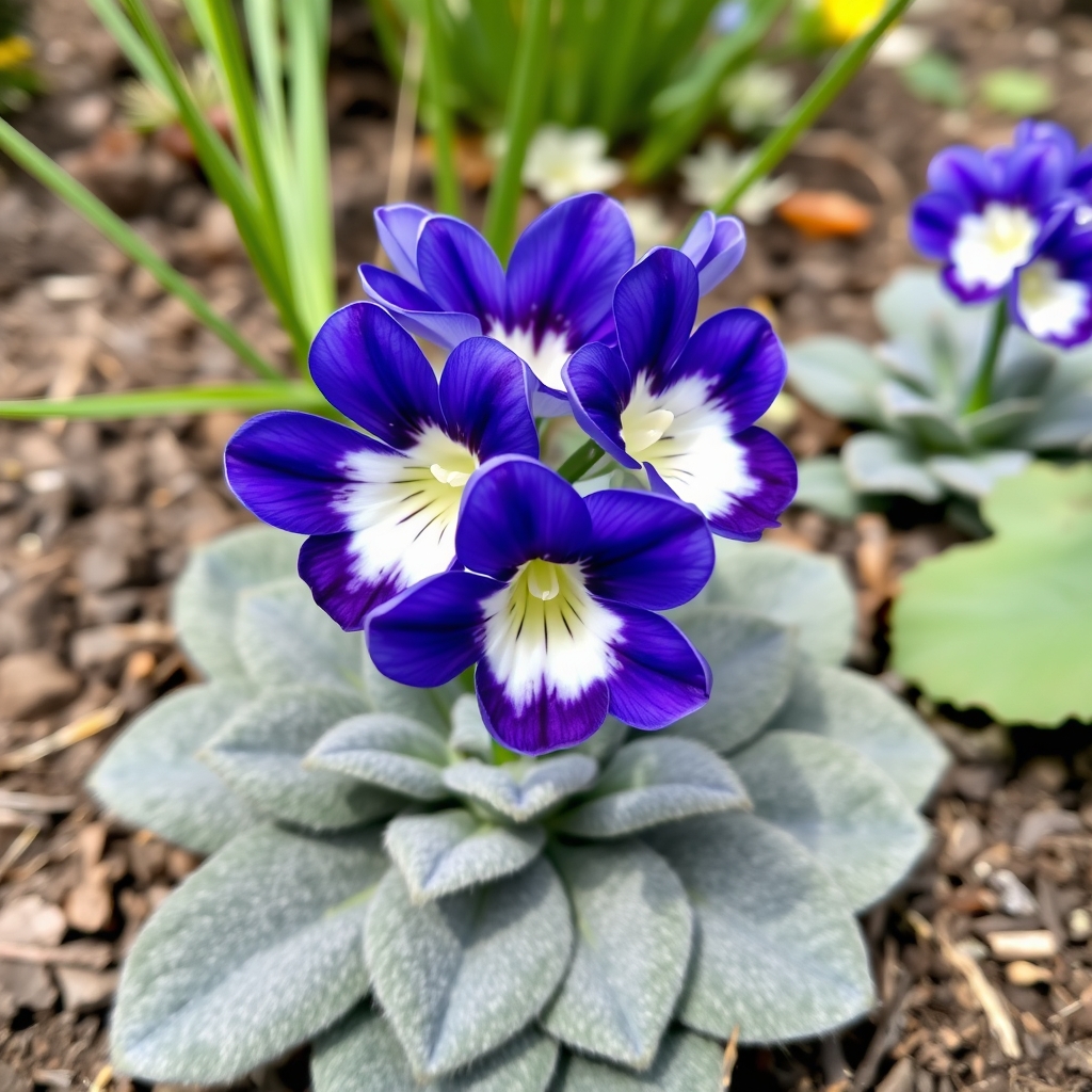 Primula auricula 'Singin the Blues'