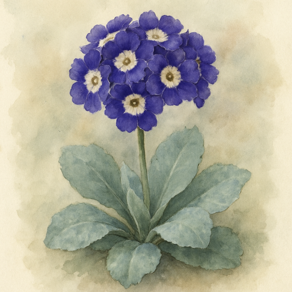 Primula auricula 'Singin the Blues'