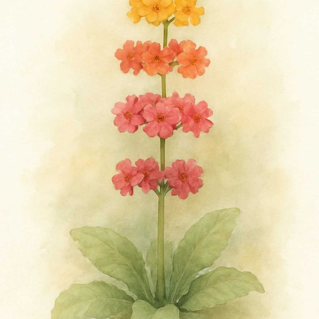 Primula bulleesiana hybrids